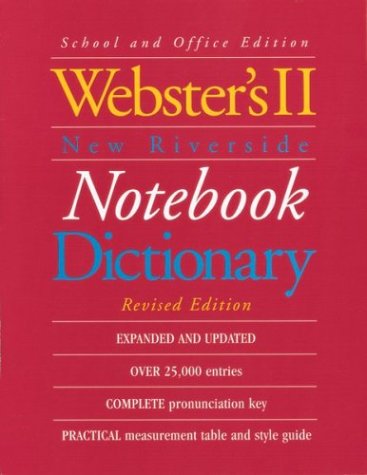 Webster's II New Riverside Notebook Dictionary: School and Office Edition - Click to Buy