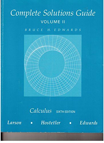 Calculus Cmp Sols V2 6ed