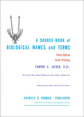 A Source-Book of Biological Names and Terms - Click to Buy