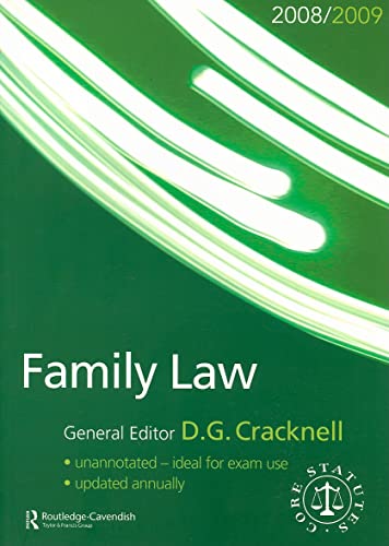 Family Law Statutes 2008-2009 - Click to Buy