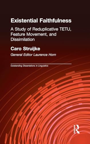 Existential Faithfullness: A Study of Reduplicative TETU, Feature Movement and Dissimulation