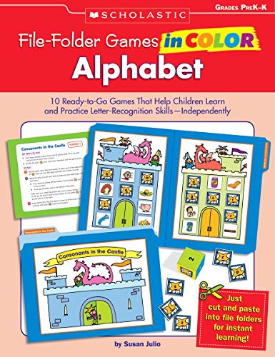 File-Folder Games in Color: Alphabet: 10 Ready-to-Go Games That Help Children Learn and Practice Letter-Recognition Skills-Independently - Click to Buy