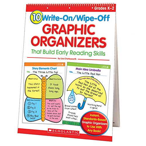 10 Write-On/Wipe-Off Graphic Organizers That Build Early Reading Skills: Grades K-2 - Click to Buy