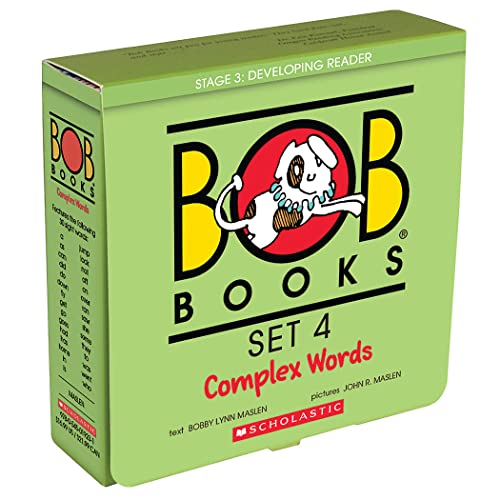 Bob Books - Complex Words Box Set | Phonics, Ages 4 and up, Kindergarten, First Grade (Stage 3: Developing Reader) - Click to Buy