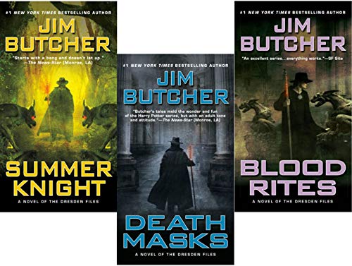 Jim Butcher Set : Summer Knight / Death Masks / Blood Rites - Click to Buy
