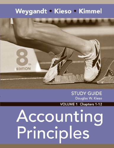 Study Guide, Volume I, Chs. 1-12 to Accompany Accounting Principles - Click to Buy