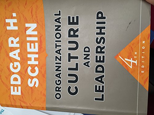 Organizational Culture and Leadership (The Jossey–Bass Business & Management Series)