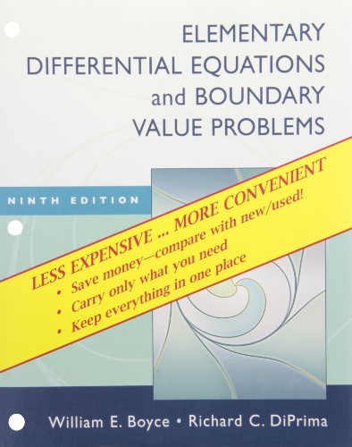 Elementary Differential Equations and Boundary Value Problems, Ninth Edition Binder Ready Version with Binder Set - Click to Buy