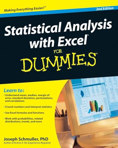Statistical Analysis with Excel For Dummies - Click to Buy