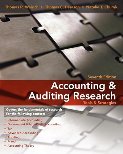 Accounting & Auditing Research: Tools & Strategies - Click to Buy