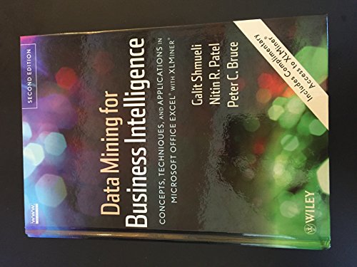 Data Mining for Business Intelligence: Concepts, Techniques, and Applications in Microsoft Office Excel With XLMiner
