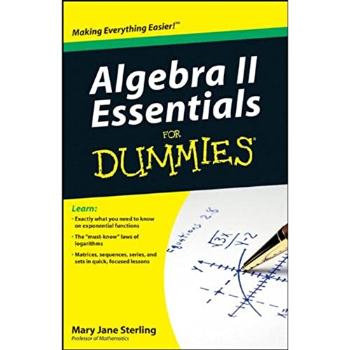 Algebra II Essentials For Dummies - Click to Buy