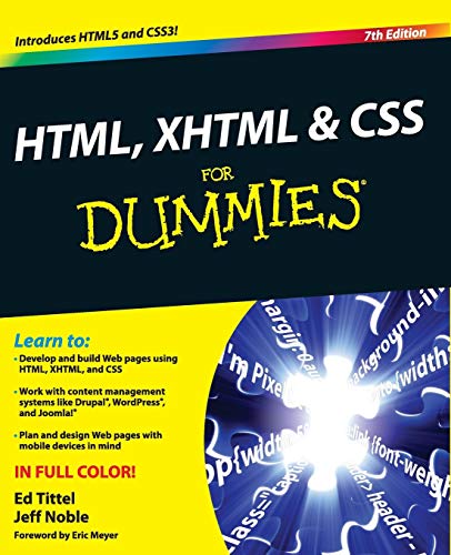 HTML, XHTML and CSS For Dummies - Click to Buy