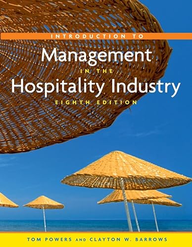 Introduction to Management in the Hospitality Industry - Click to Buy