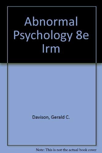 Abnormal Psychology 8e IRM - Click to Buy
