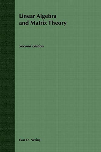 Linear Algebra and Matrix Theory - Click to Buy