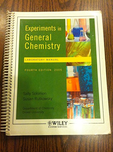 Experiments in General Chemistry Laboratory Manual - Click to Buy