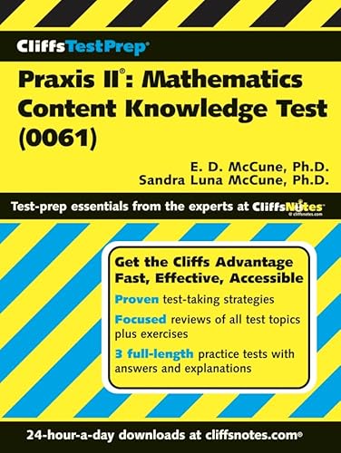 Praxis II: Mathematics Content Knowledge Test, 0061 (CliffsTestPrep) - Click to Buy