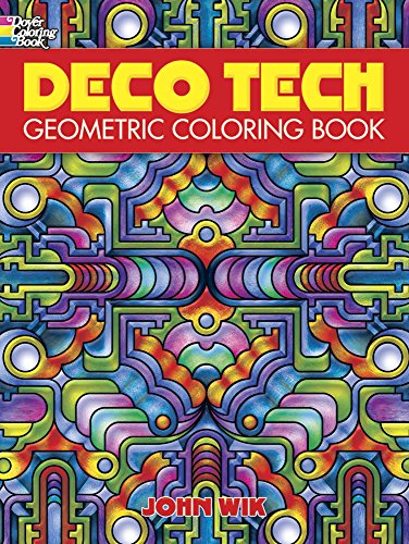 Deco Tech Geometric Coloring Book - Click to Buy