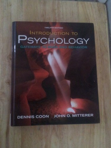 Introduction to Psychology: Gateways to Mind and Behavior with Concept Maps and Reviews - Click to Buy