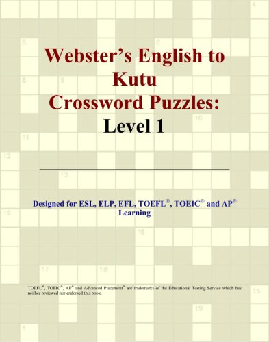 Webster's English to Kutu Crossword Puzzles: Level 1 - Click to Buy