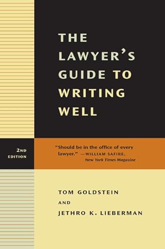 The Lawyer's Guide to Writing Well, Second Edition - Click to Buy