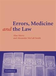 Errors, Medicine and the Law - Click to Buy