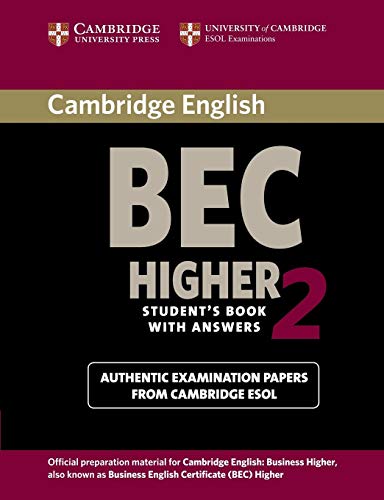 Cambridge Bec Higher 2: Examination Papers from University of Cambridge ESOL Examinations: English for Speakers of Other L (Bec Practice Tests) - Click to Buy