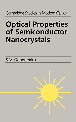 Optical Properties of Semiconductor Nanocrystals - Click to Buy