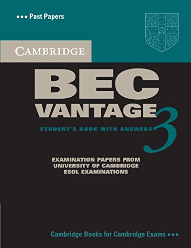 Cambridge Bec Vantage 3: (BEC Practice Tests) - Click to Buy
