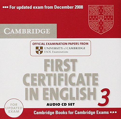 Cambridge First Certificate in English 3 for Updated Exam Audio CDs (2): Examination Papers from University of Cambridge ESOL Examinations - Click to Buy