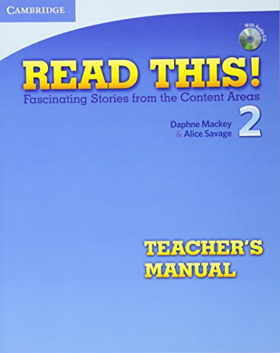Read This! Level 2 Teacher's Manual with Audio CD: Fascinating Stories from the Content Areas