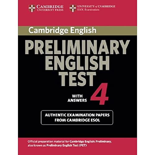 Cambridge Preliminary English Test 4 Student's Book with Answers: Examination Papers from the University of Cambridge ESOL Examinations (PET Practice Tests) - Click to Buy
