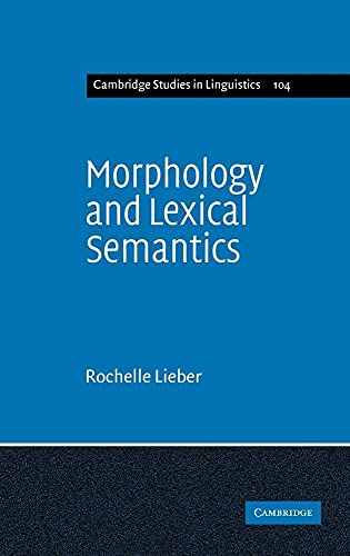 Morphology and Lexical Semantics - Click to Buy