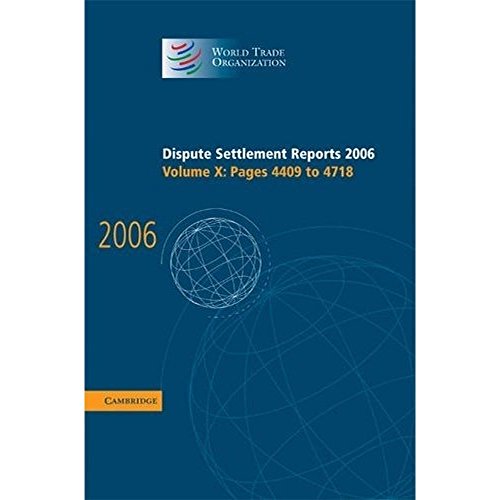 Dispute Settlement Reports 2006 - Click to Buy