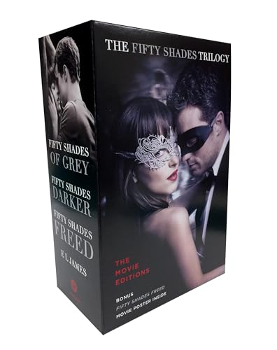 The Fifty Shades Trilogy (Movie Tie-In Editions with Bonus Poster): Fifty Shades of Grey, Fifty Shades Darker, Fifty Shades Freed - Click to Buy
