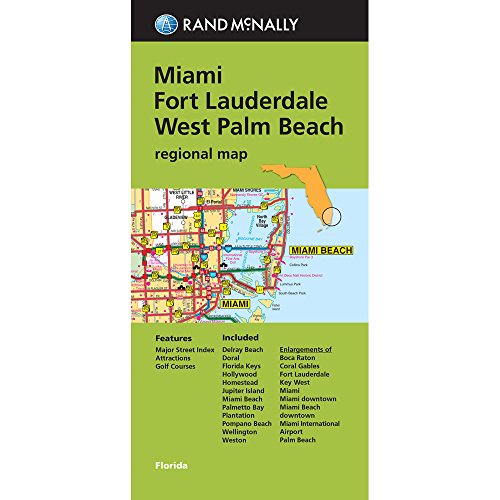 Rand McNally Miami/Fort Lauderdale/West Palm Beach, Regional Map - Click to Buy