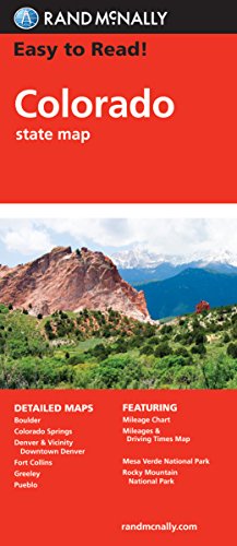 Easy to Read: Colorado State Map - Click to Buy