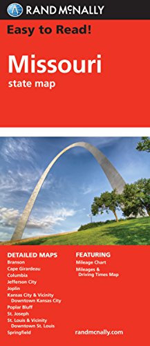 Easy To Read: Missouri State Map (Rand Mcnally Easy to Read!) - Click to Buy