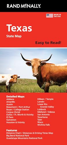 Easy To Read: Texas State Map