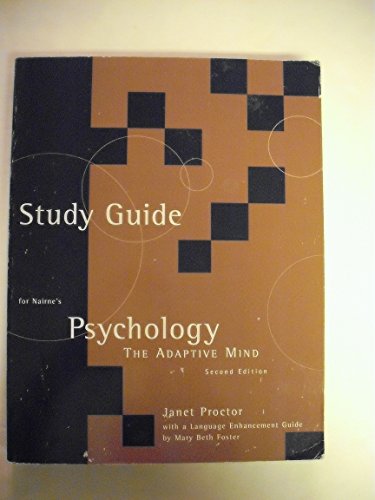 Study Guide for Psychology: The Adaptive Mind - Click to Buy