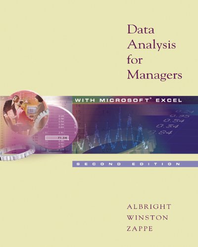 Data Analysis for Managers With Microsoft Excel Non-Infotrac Version - Click to Buy