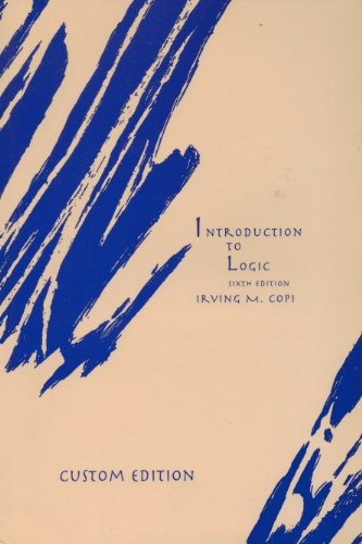 Introduction to Logic 6th Custom Edition - Click to Buy