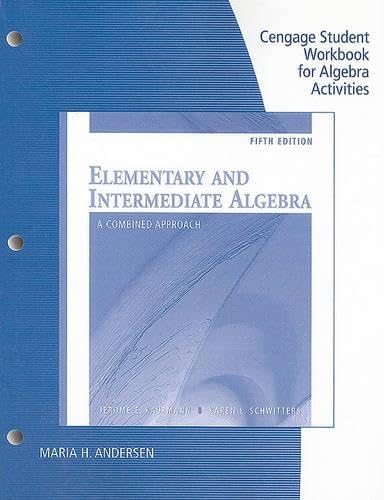 Elementary and Intermediate Algebra: A Combined Approach - Click to Buy