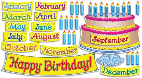 Big Birthday Cake Bulletin Board Set - Click to Buy