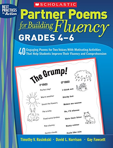 Partner Poems for Building Fluency: Grades 4-6: 40 Engaging Poems for Two-Voices With Motivating Activities That Help Students Improve Their Fluency and Comprehension - Click to Buy