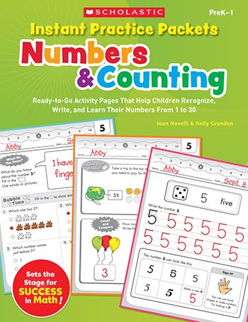 Instant Practice Packets: Numbers & Counting: Ready-to-Go Activity Pages That Help Children Recognize, Write, and Learn Their Numbers From 1 to 30 (Teaching Resources) - Click to Buy
