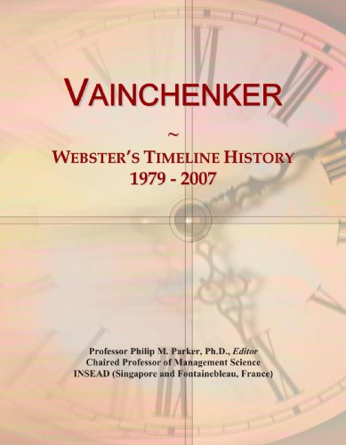Vainchenker: Webster's Timeline History, 1979 - 2007