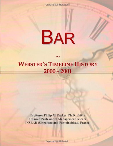 Bar: Webster's Timeline History, 2000 - 2001 - Click to Buy