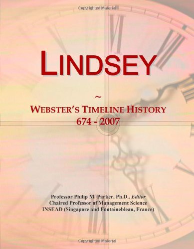 Lindsey: Webster's Timeline History, 674 - 2007 - Click to Buy